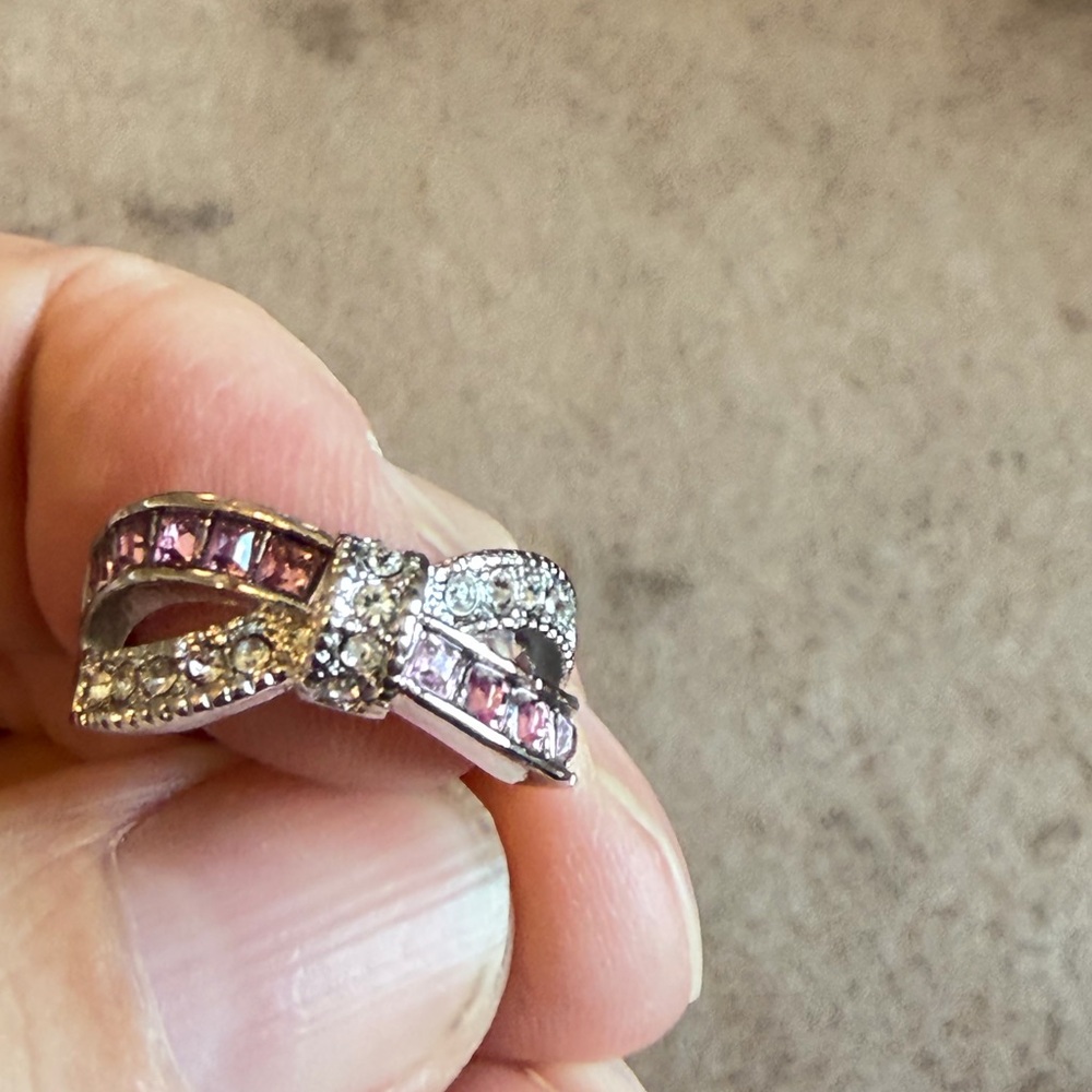 S925 Sterling Vintage Purple Ring. - Picture 4 of 6